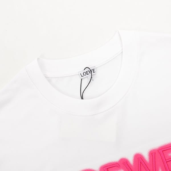 n級品 おすすめロエベ ネオン ロゴ入り コットン Tシャツ レプリカ loj64649